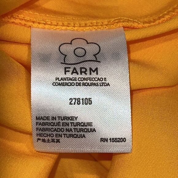 NWT Anthropologie X Farm Rio Yellow Halter Maxi Dress Large - Picture 12 of 15